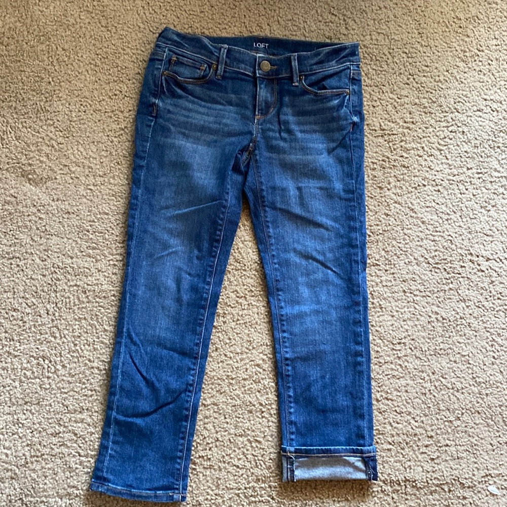 Loft Modern Cuffed Crop Pants